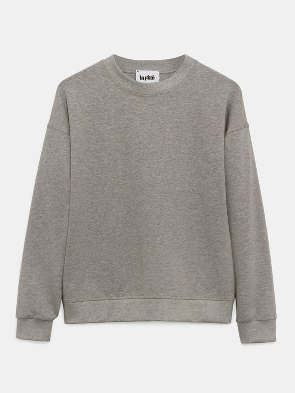 PEYTON CREW SWEATER IN ORGANIC JERSEY