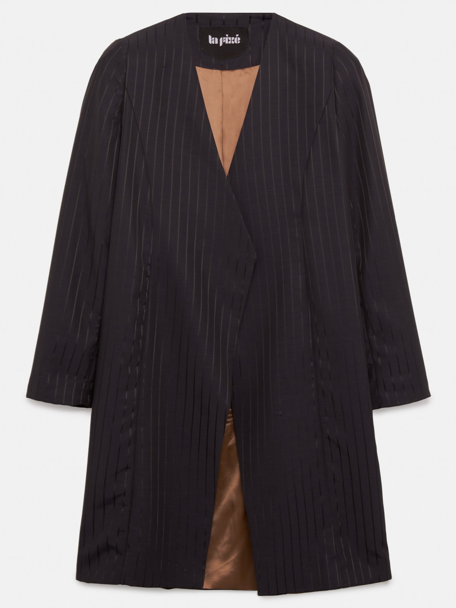 Lux Nicolette Collarless Blazer – La Fixé